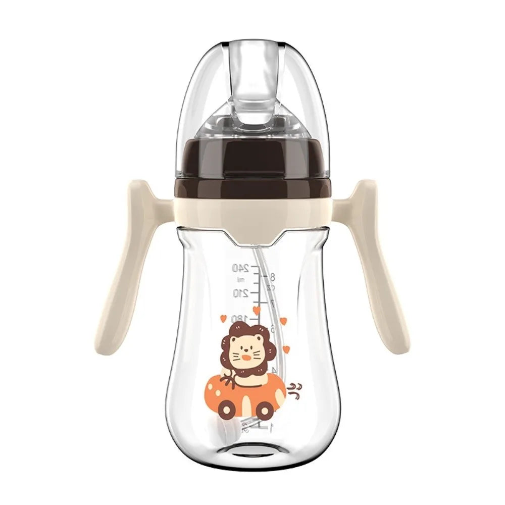 Tasse d'Apprentissage Évolutive pour Bébé | Biberon Paille Anti-Colique 180 ml / 240 ml