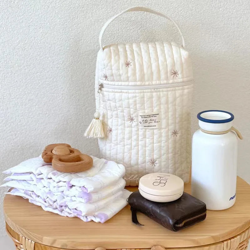 Sac à Langer Matelassé Premium – Élégance & Praticité