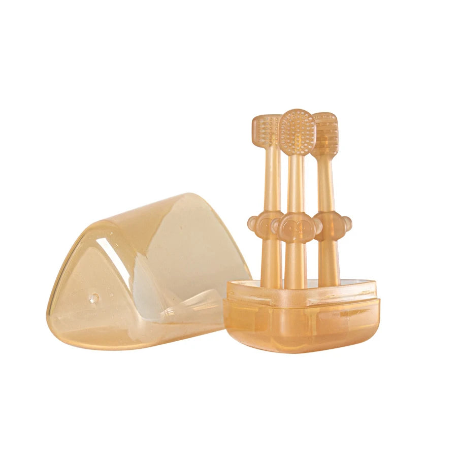 Brosse à Dents d'Apprentissage en Silicone pour Bébé | Kit Nettoyage Langue et Gencives